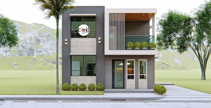 Desain rumah sederhana minimalis 2 lantai