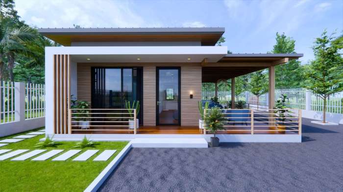 Desain rumah mungil minimalis modern