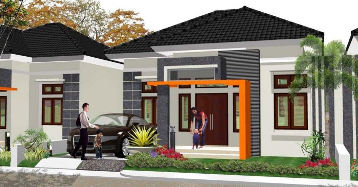 Desain rumah minimalis type 70 1 lantai